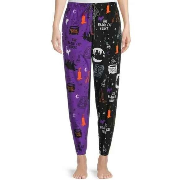 Disney Other - Disney Womens HOCUS POCUS Pajama Lounge Jogger Pants with Pockets Size M Purple